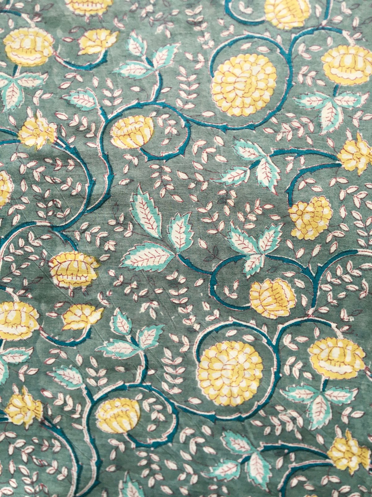Image of Namasté fabric blue