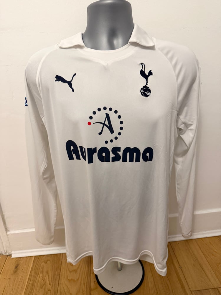 Image of Tottenham Hotspur “BALE 3” 2011/12 Home Long Sleeve Shirt + patches (M)
