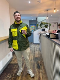 Image 18 of Slanted Pocket Hooded Safari Jacket