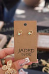 dainty jaded heart earrings