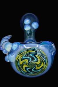Image 1 of Blue Moon Pipe With Ghost Horn 