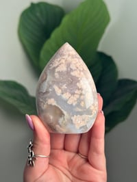 Image 1 of HQ FLOWER AGATE FLAME -MADAGASCAR- L