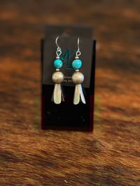 Image 1 of Kingman Pearl Bottom Drop Earrings