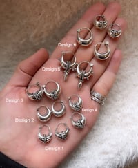 Image 2 of XS Half Moon Earrings 