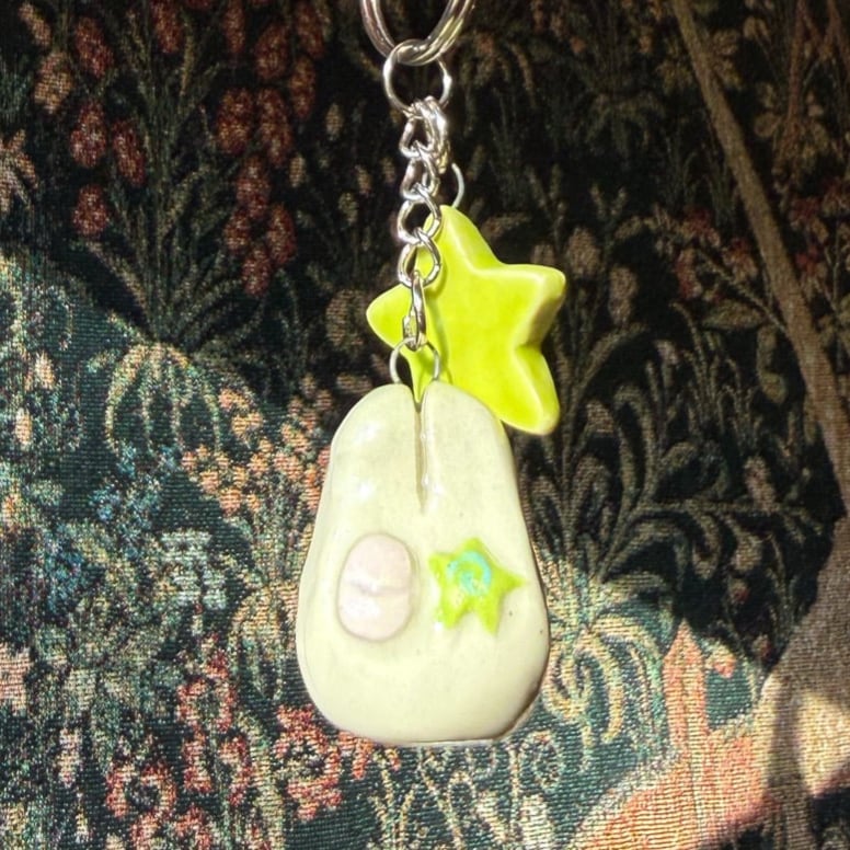 image of star bunny keychain