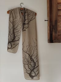 Image 1 of Roots • Hemp scarf ecru