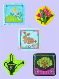 Image 1 of Cross Stitch Felt Patches