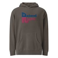 Image 3 of Raised Right Embroidered - Unisex pigment-dyed hoodie from PatriotsCo.com