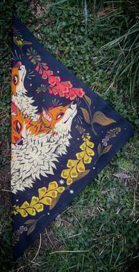 Image 4 of Foxes & Foxgloves Bandana
