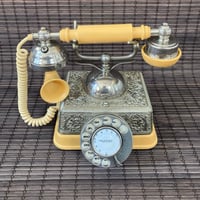 Image 1 of Dual Lofi Telephone Microphone • French Continental Style • 70s • Altered by Varium