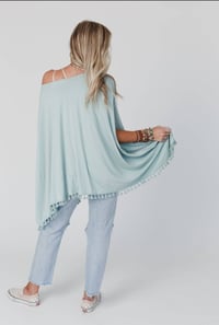 Image 2 of The Wren Tassel Tunic- Seafoam