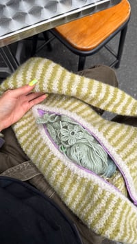 Image 4 of scrunchie bag - knit