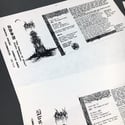 ABSU - 1991 Original “The Temples Of Offal” uncut j card (2 variants) + Original biography 1992