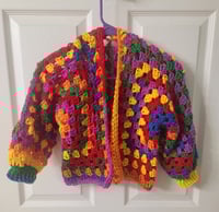 Rainbow dreams crochet cardigan small kid size 5