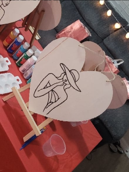 Image of Custom Wooden Heart Panels 