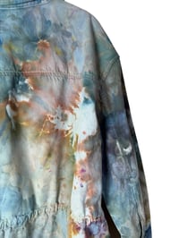 Image 9 of L 100% Cotton Twill Utility Jacket in Earthy Watercolor Ice Dye