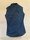 70s Levi's orange tab denim blouse
