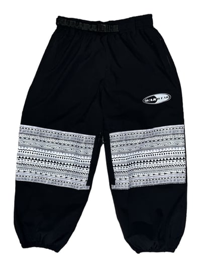Image of Black Aztec Extra Wide Pant