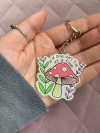 Image 1 of One day at a time keyrings