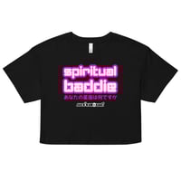 Image 1 of Ladies Spiritual Baddie Crop Top (🩷Pink Logo)