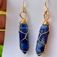 Image 2 of Polished Crystal Hexagonal Earrings (Almost Sold Out!) 