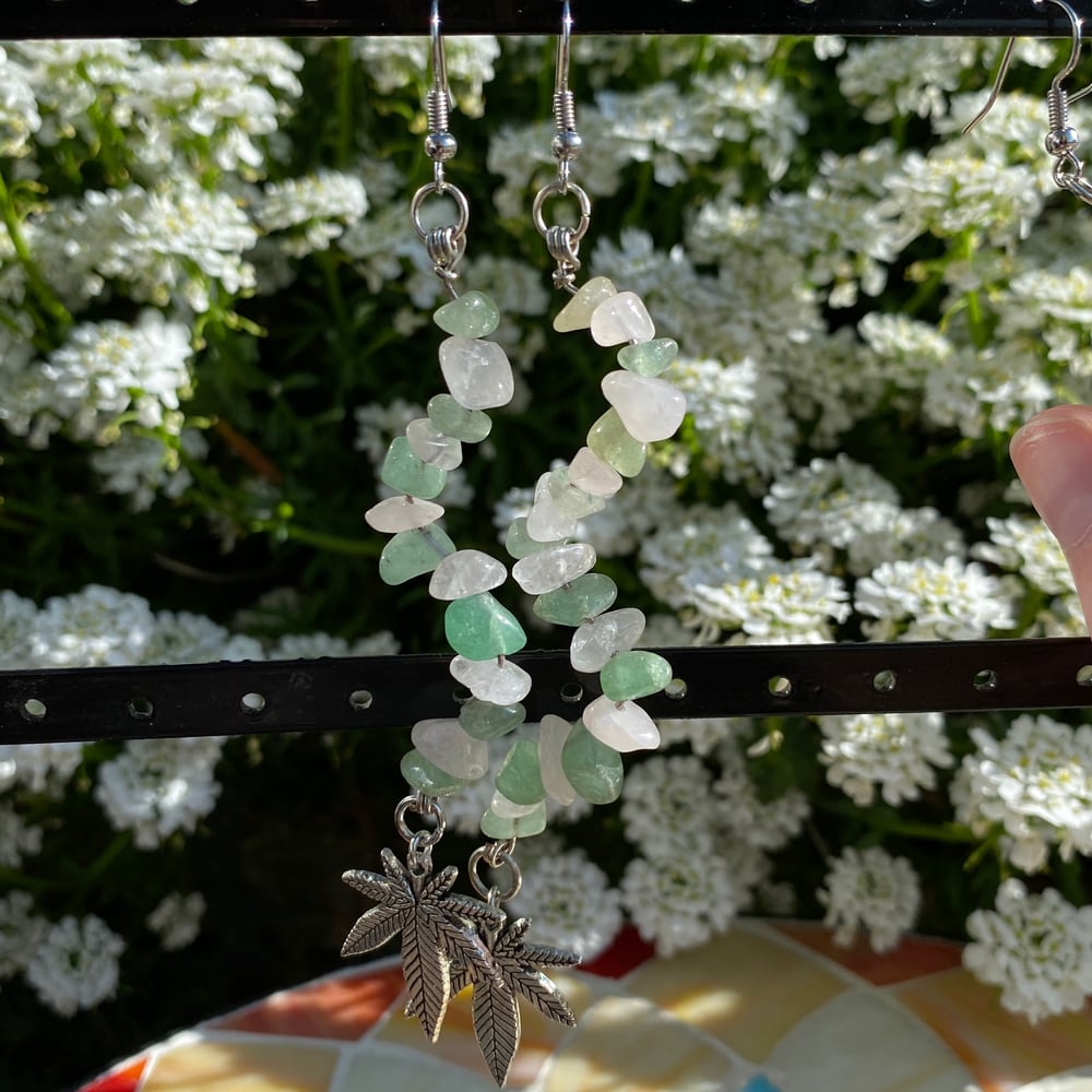 Image of white widow earrings