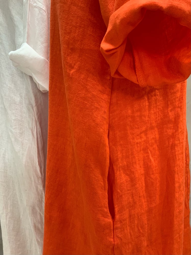 Image of Robe En Lin Cybèle Orange