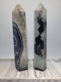 Image 2 of 2lb Black Sardonyx Agate Crystal 9" Towers - 2 Styles