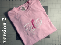Image 4 of Fighter Embroidered T-shirt / Custom Colors