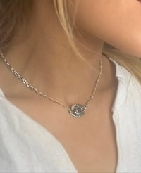 Image 3 of Sapphire Starburst Link Necklace
