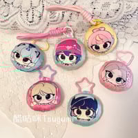 Image 3 of Squeaky Puffs Mini Plush Keychain