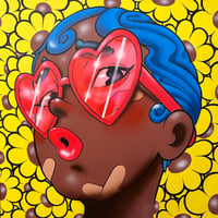 “Heart Eyes” Original Painting