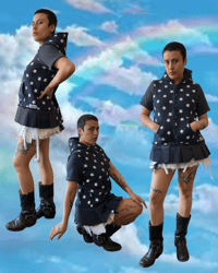Image 4 of starts hoodie dress 
