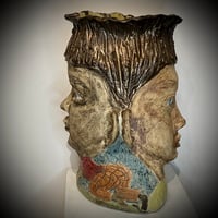 Image 3 of “Baby Steps” Stoneware Vase