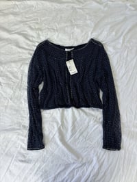 Image 1 of Mango blue cardigan // M 