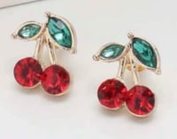 Cherry Pop Stud Earrings 