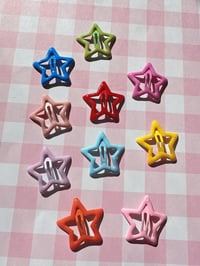Image 2 of Candy color star clips 🌈