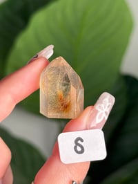 Image 19 of MINI GOLDEN RUTILE IN QUARTZ TOWERS -BRAZIL- CHOOSE YOUR OWN