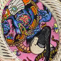 Image 3 of Ed Hardy gorilla fancy legs embroidery