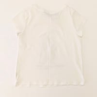 Image 2 of Girls Ralph Lauren White Tee with Polo Bear in Blue Dress