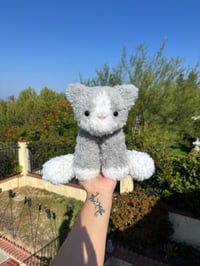 Image 3 of Grey Snuggle Kitty (Weighted)