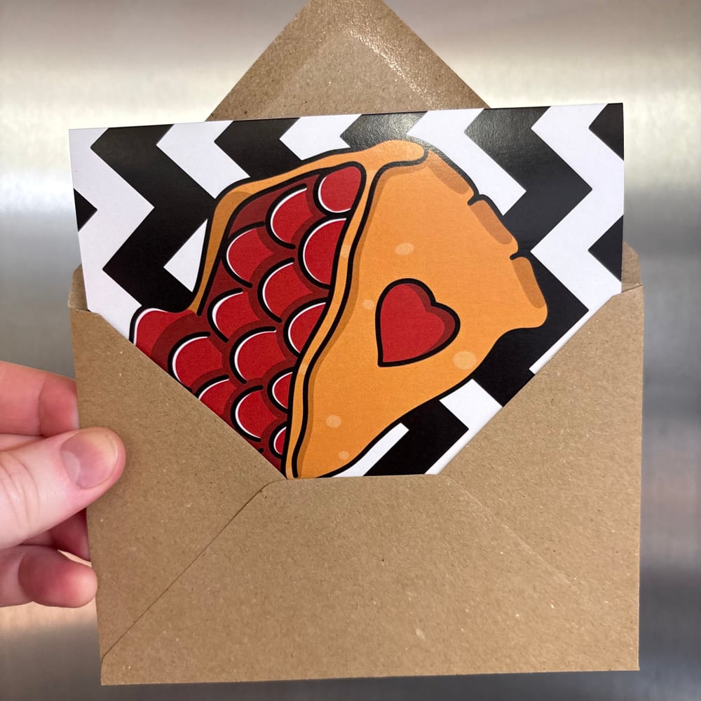 Image of “TWIN PEAKS: CHERRY PIE” Greetings Card