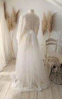 Image 8 of Off white dress for maternity photoshoots | Juliette | size S-M-L