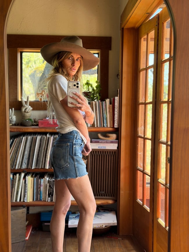 60s Levi's cut off denim shorts