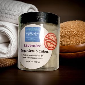 Image of Lavender Sugar Scrub Cubes