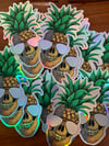 Pineapple Skull Sticker 