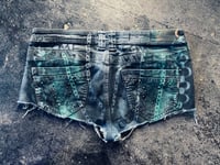 Image 2 of Denim cut off Shorts