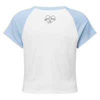Image 13 of Women’s micro rib raglan baby tee if I relax