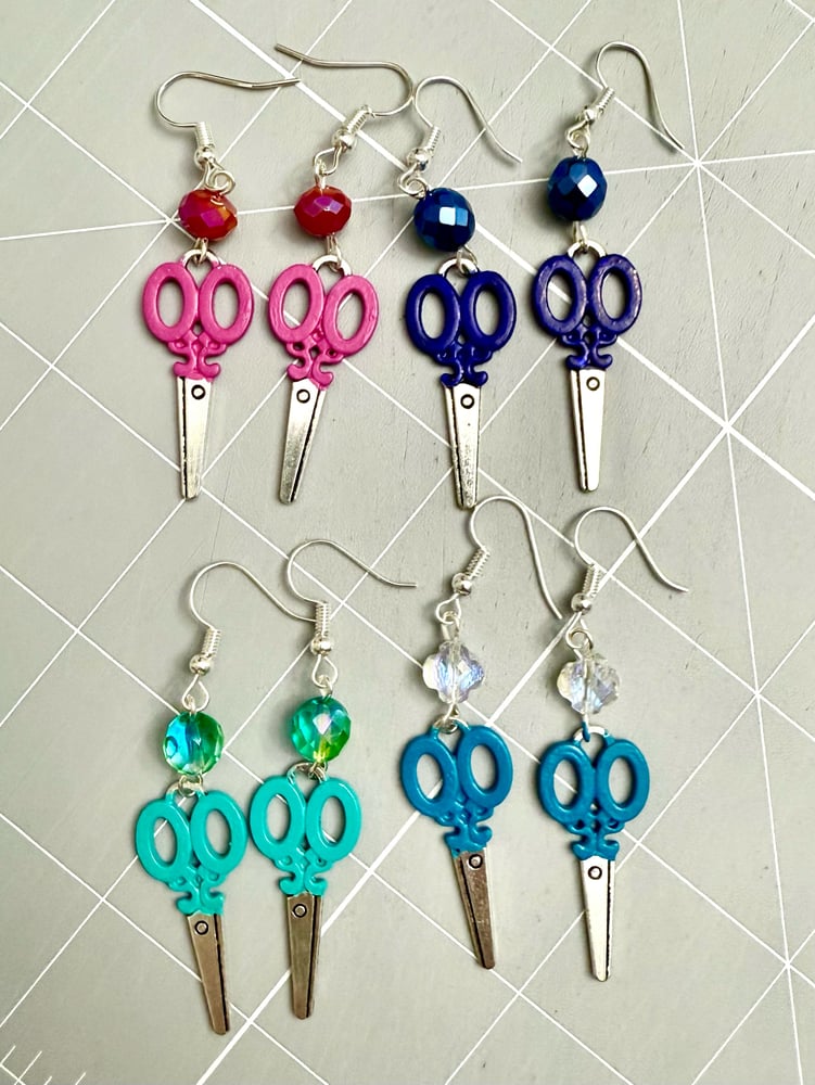 Image of Sewing Scissors Earrings