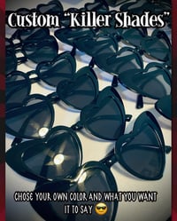 Image 1 of Custom Killer Heart Shaped Sunglasses